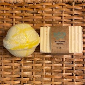 Buff City Soap and bath bomb